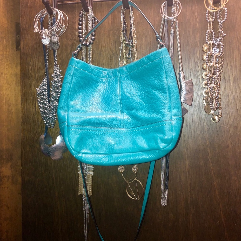 Teal Coach Crossbody Purse